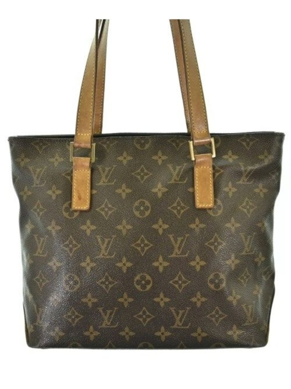 Louis Vuitton Monogram Cabas Piano Tote Bag Brown